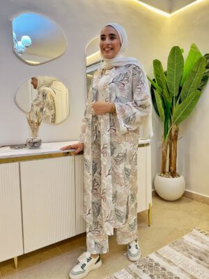 Printed mix Suit – Two-Piece Set